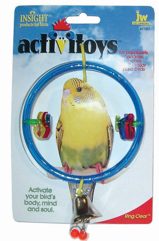 JW Pet ActiviToy Ring Clear Bird Toy Multi-Color 1ea/SM/MD for your Pet Bird with Pet Store X!