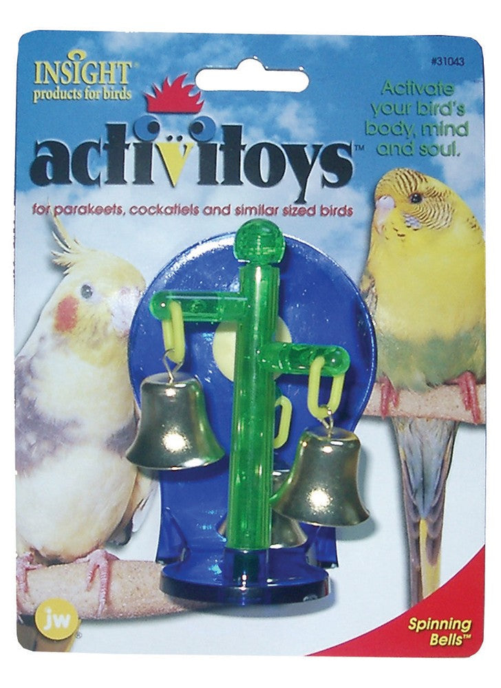 JW Pet ActiviToy Spinning Bells Bird Toy Assorted 1ea/SM/MD for your Pet Bird with Pet Store X!