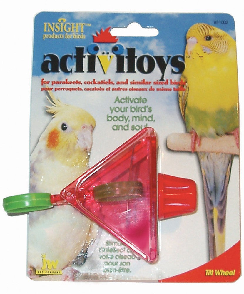 JW Pet ActiviToy Tilt Wheel Bird Toy Assorted 1ea/One Size for your Pet Bird with Pet Store X!