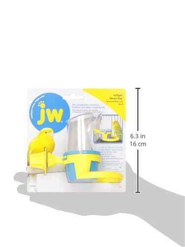 JW Pet Clean Cup Bird Feed and Water Cup Assorted 1ea/SM, 2 oz - Pet Store X