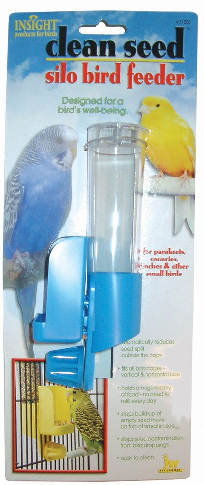 JW Pet Clean Seed Silo Bird Feeder Assorted 1ea/SM - Pet Store X