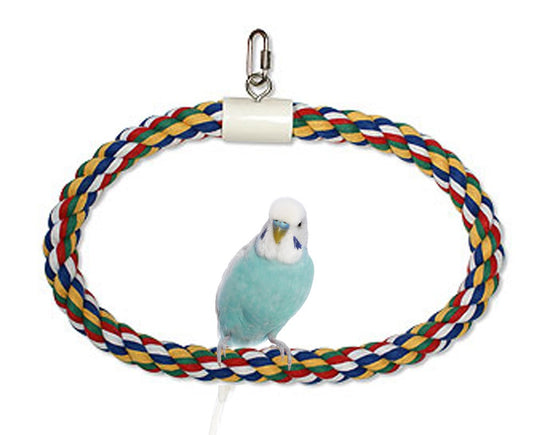 JW Pet Swing N Perch Ring Multi-Color 1ea/LG for your Pet Bird with Pet Store X!