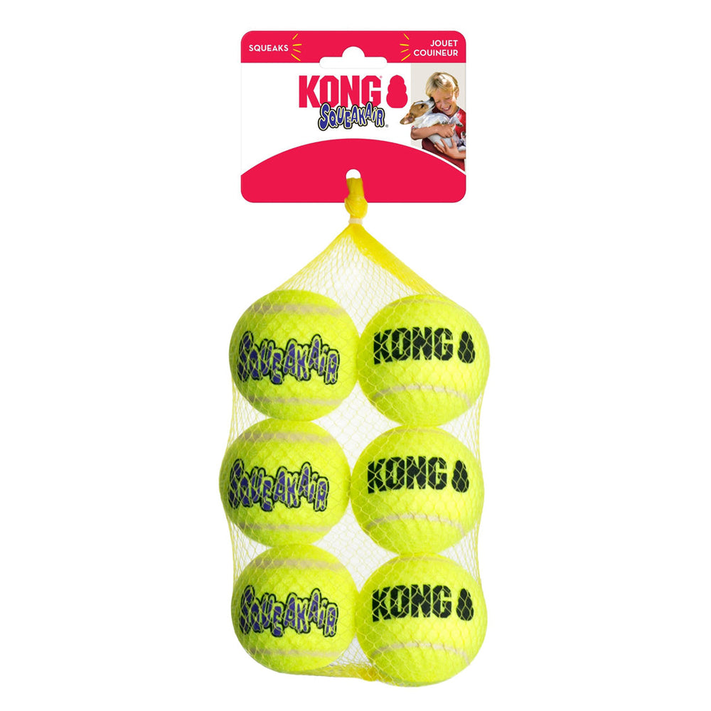 KONG Air Dog Squeaker Dog Toy Balls 1ea/6 pk, MD - Pet Store X