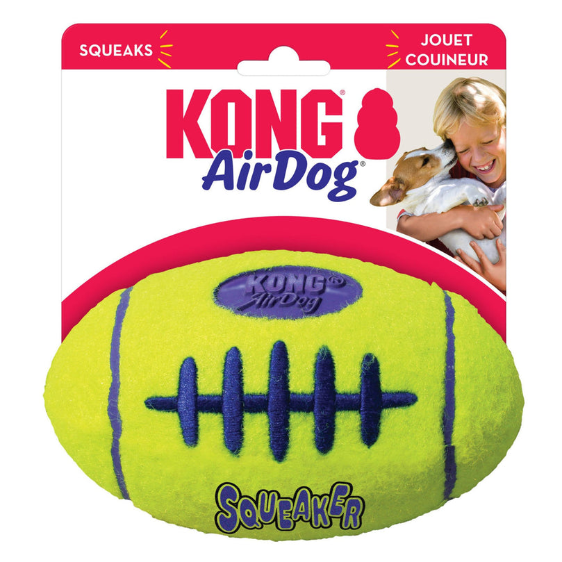 KONG Air Dog Squeaker Football Dog Toy 1ea/LG for your Pet Dog with Pet Store X.