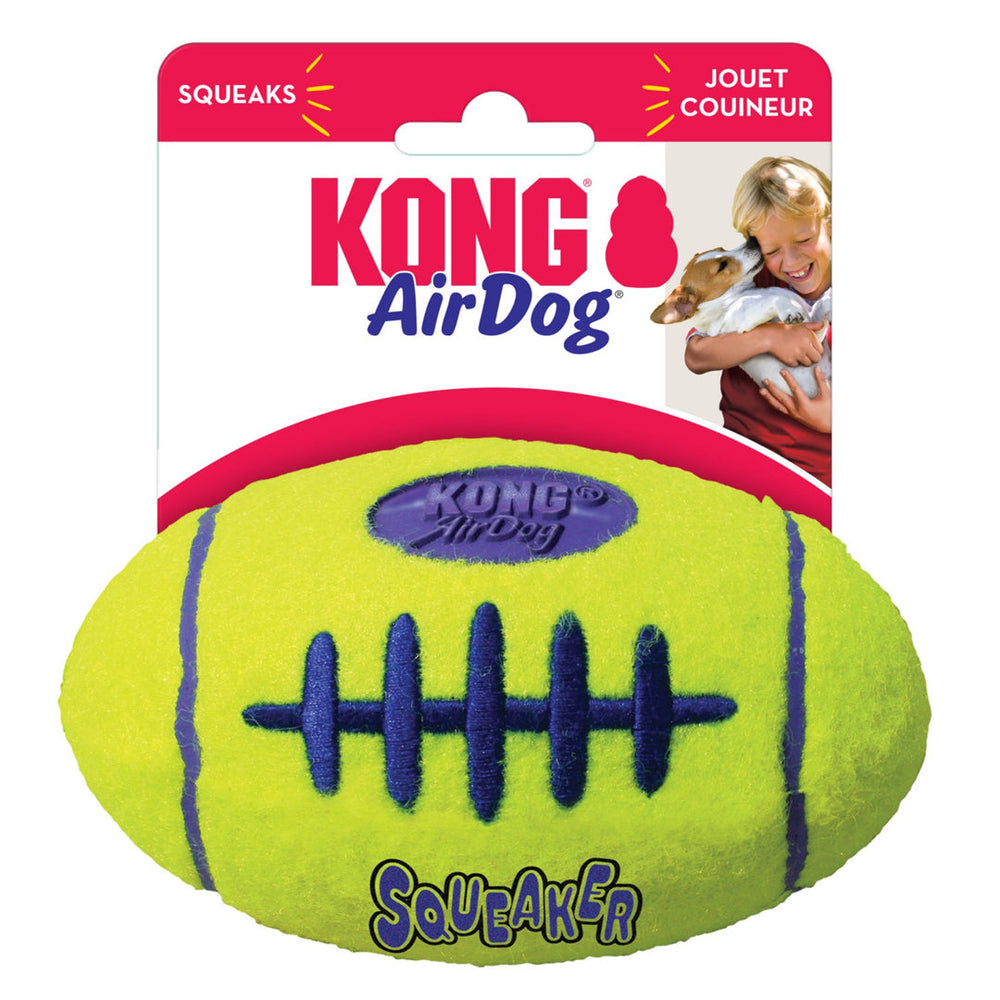 KONG Air Dog Squeaker Football Dog Toy 1ea/MD - Pet Store X