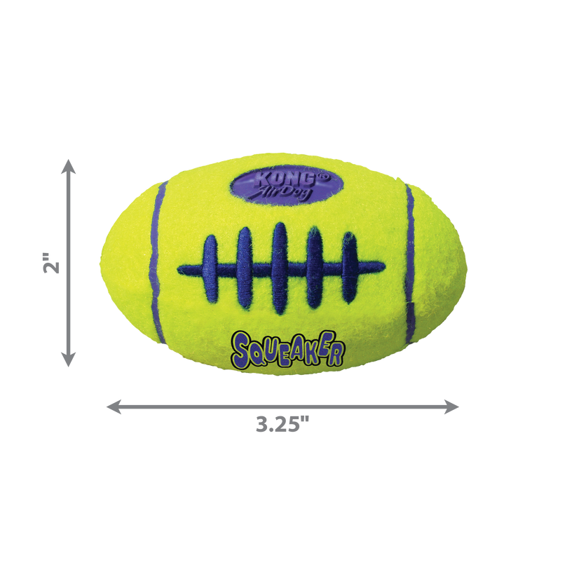 KONG Air Dog Squeaker Football Dog Toy 1ea/SM - Pet Store X