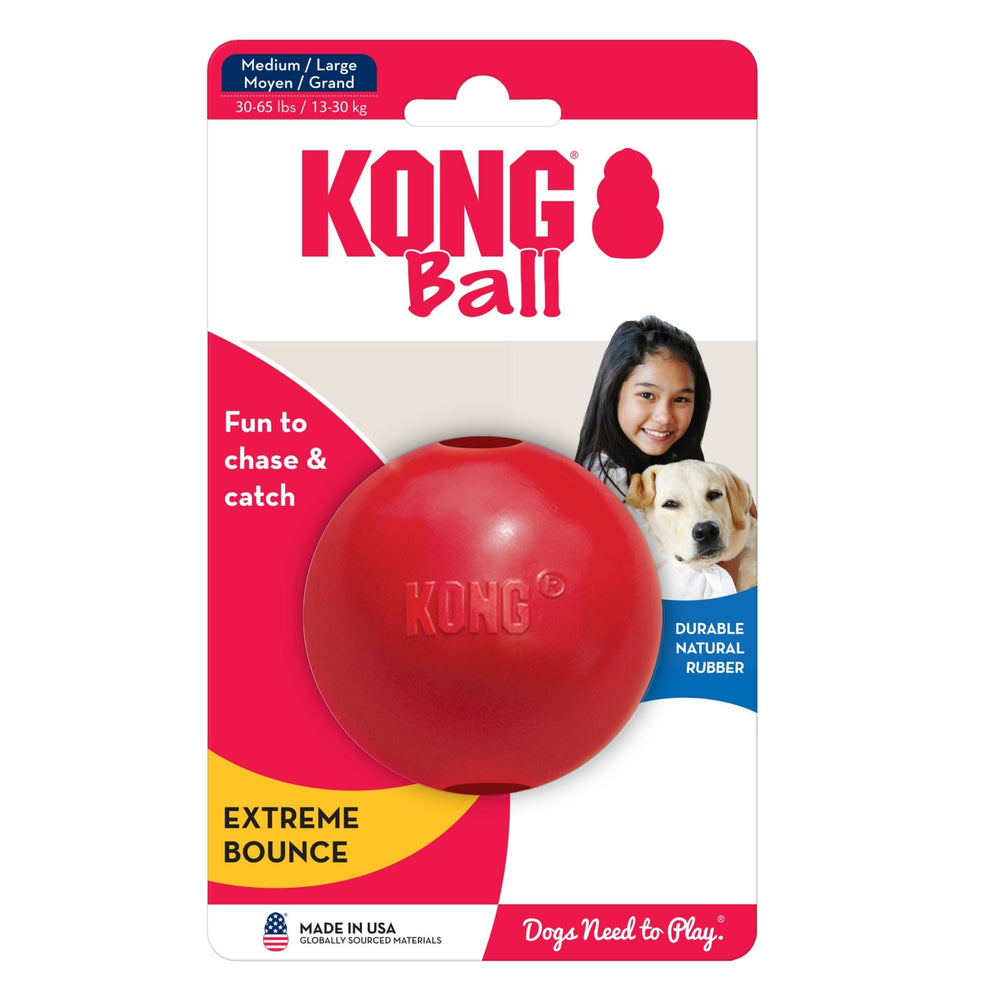 KONG Ball Dog Toy Red 1ea/MD/LG - Pet Store X