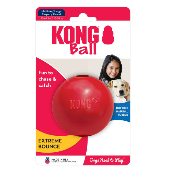 KONG Ball Dog Toy Red 1ea/MD/LG - Pet Store X