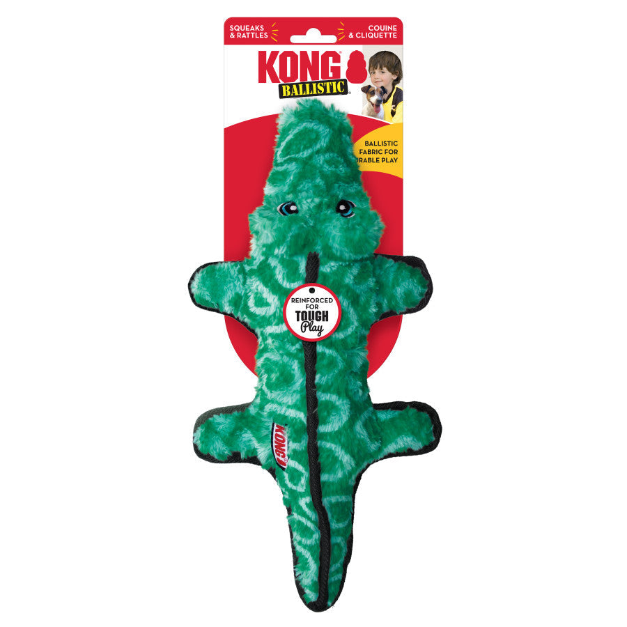 KONG Ballistic Dog Toy Alligator, MD/LG (2 pack) - Pet Store X