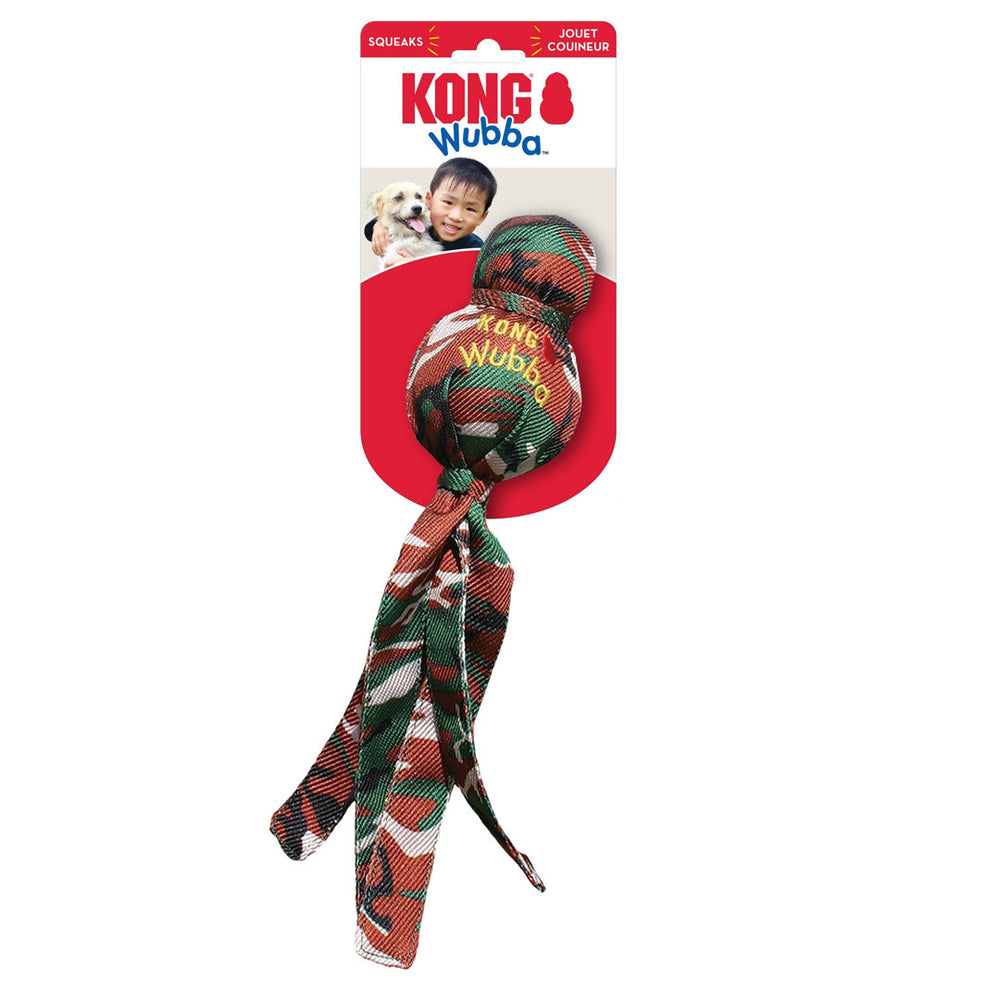 KONG Camo Wubba Dog Toy Assorted 1ea/LG - Pet Store X