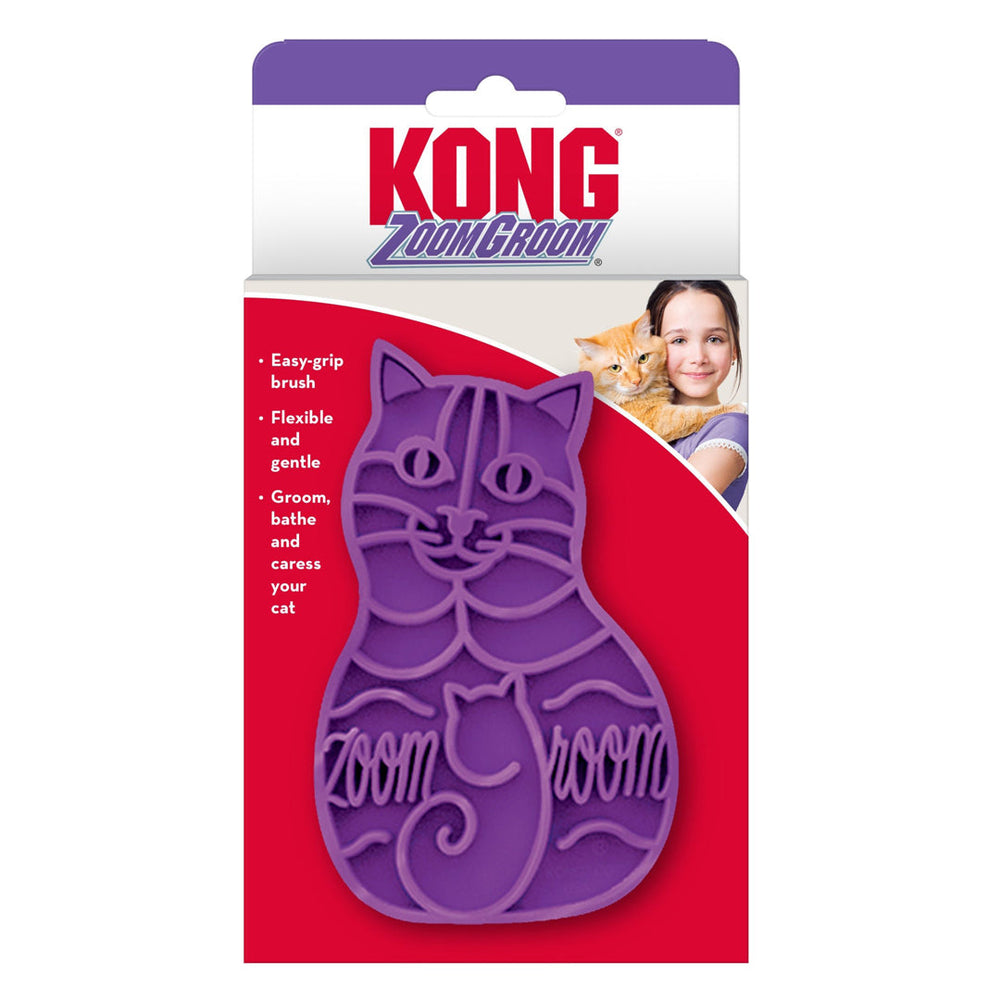 KONG Cat Zoomgroom Purple 1ea/One Size - Pet Store X