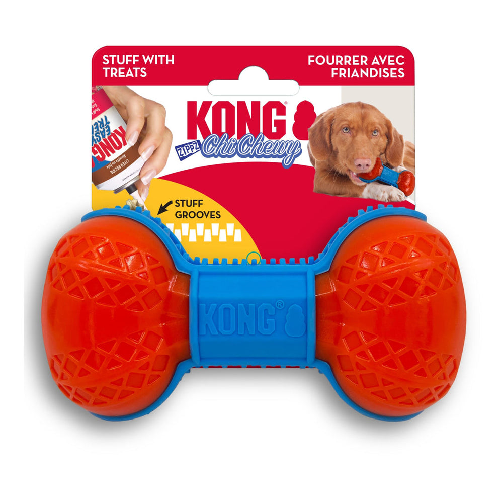 KONG ChiChewy Zippz Dog Toy Bone 1ea/MD - Pet Store X