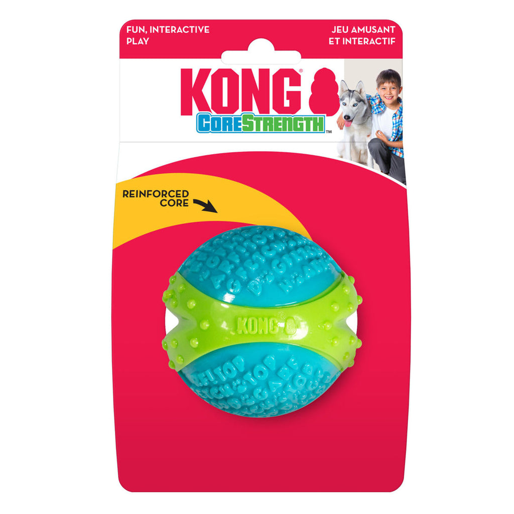 KONG Corestrength Dog Toy Ball Blue 1ea/LG for your Pet Dog with Pet Store X.