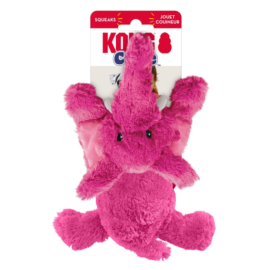 KONG Cozie Elmer Elephant Plush Dog Toy Pink 1ea/SM for your Pet Dog with Pet Store X.