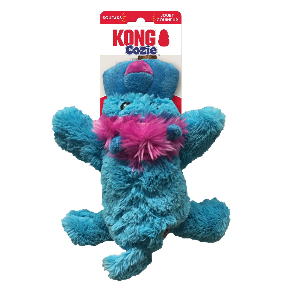 KONG Cozie King Lion Plush Dog Toy Blue 1ea/MD - Pet Store X