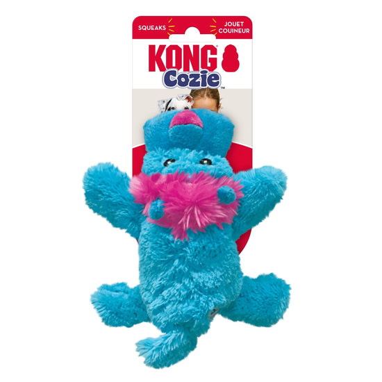 KONG Cozie King Lion Plush Dog Toy Blue 1ea/SM for your Pet Dog with Pet Store X.