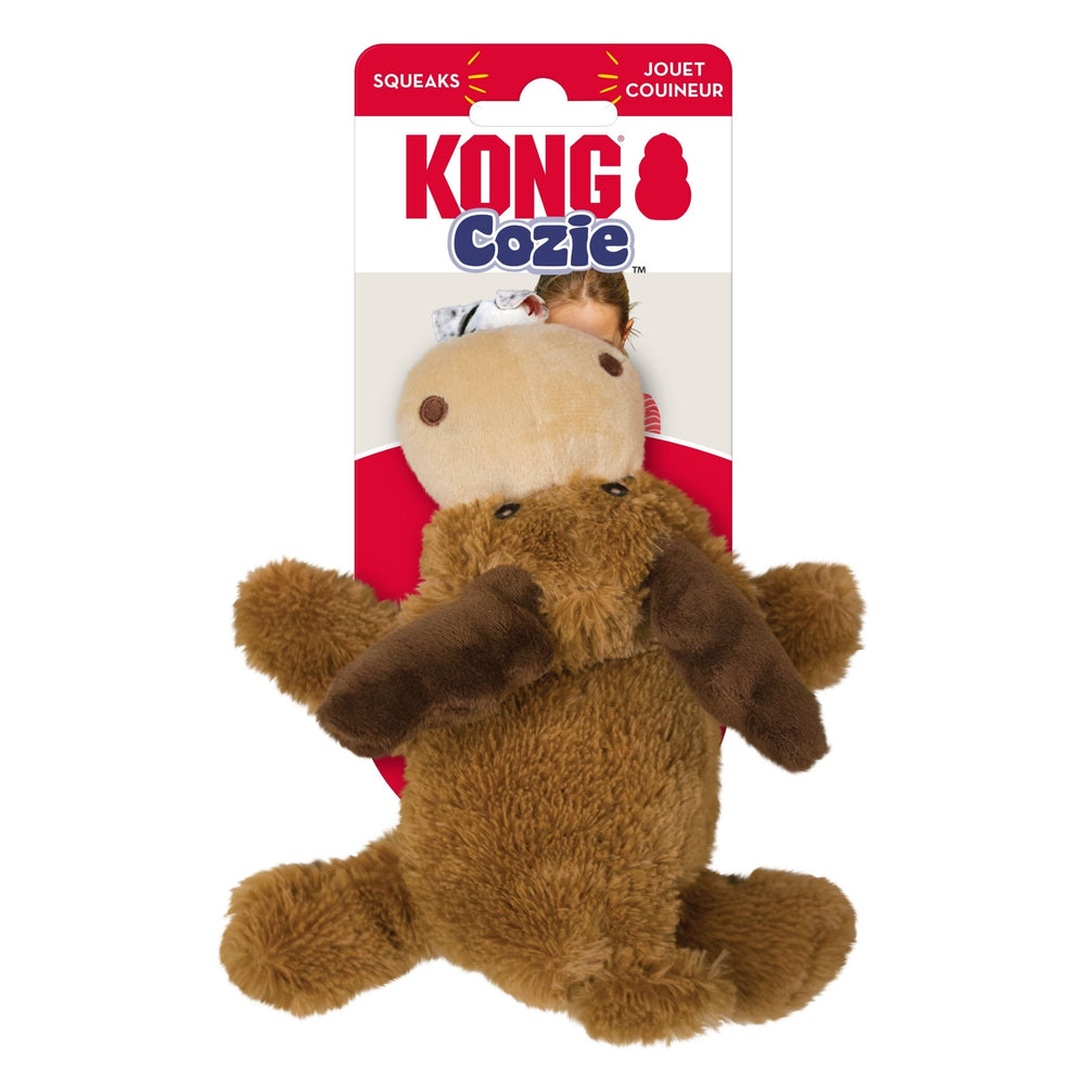 KONG Cozie Marvin Moose Plush Dog Toy Brown 1ea/SM - Pet Store X