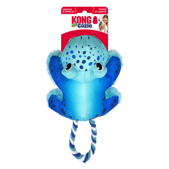 KONG Cozie Tuggz Dog Toy Frog 1ea/MD/LG for your Pet Dog with Pet Store X.