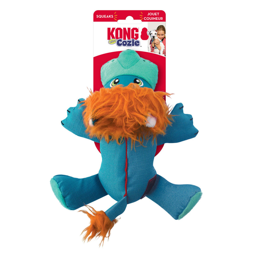 KONG Cozie Ultra Lucky Lion Dog Toy Tan 1ea/LG - Pet Store X