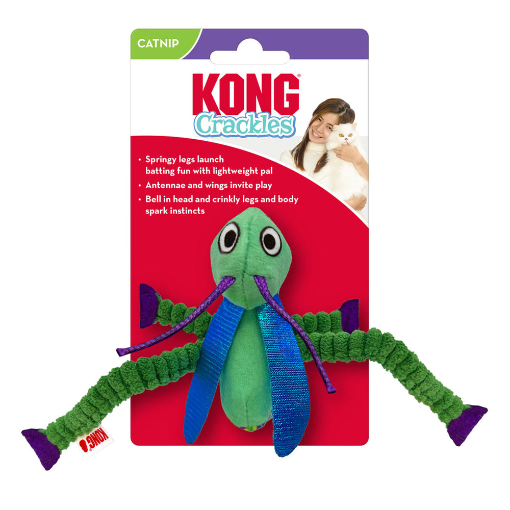 KONG Crackles Grasshopper Cat Toy 1ea/One Size - Pet Store X