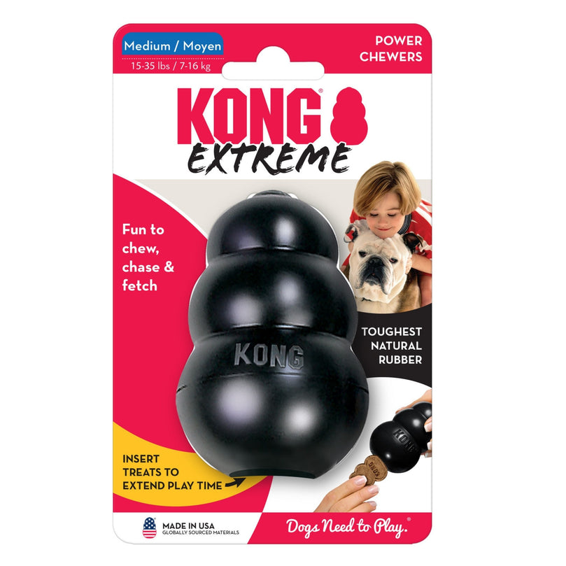 KONG Extreme Dog Toy Black 1ea/MD for your Pet Dog with Pet Store X.