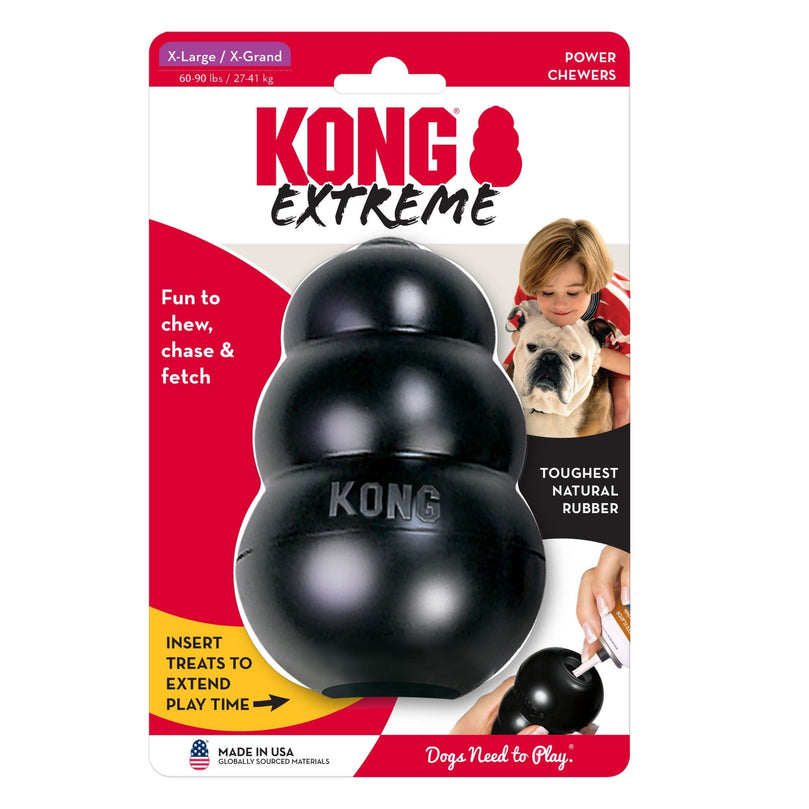 KONG Extreme Dog Toy Black 1ea/XL for your Pet Dog with Pet Store X.