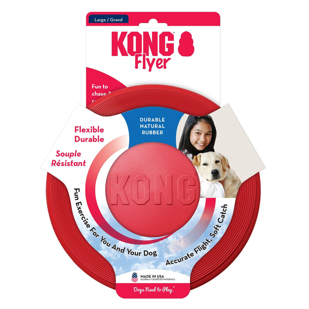 KONG Flyer Dog Toy Red 1ea/LG - Pet Store X