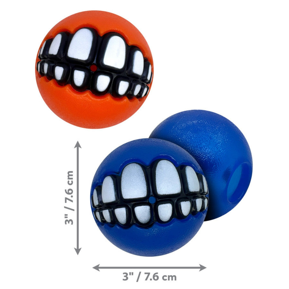 KONG Grinz by Rogz Variety Ball Dog Toys 1ea/LG, 2 pk - Pet Store X