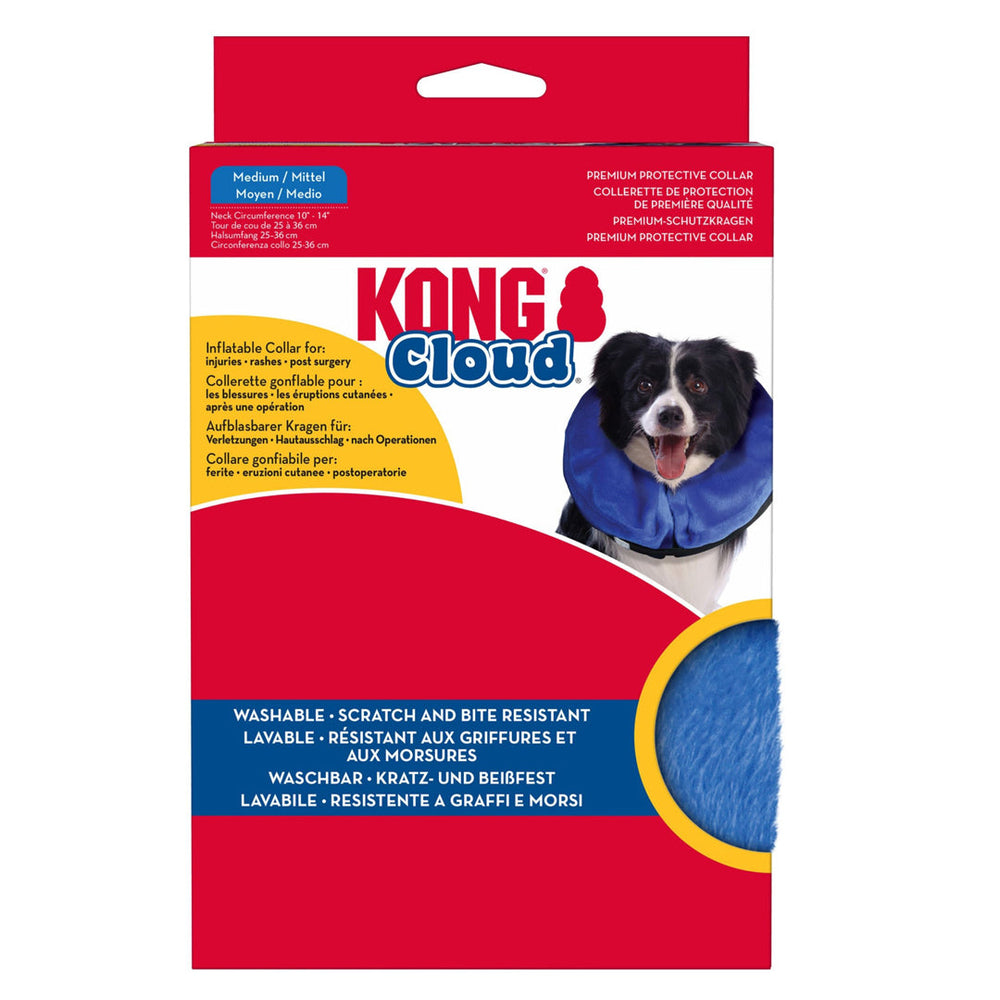 KONG Inflatable E-Collar Blue 1ea/MD - Pet Store X