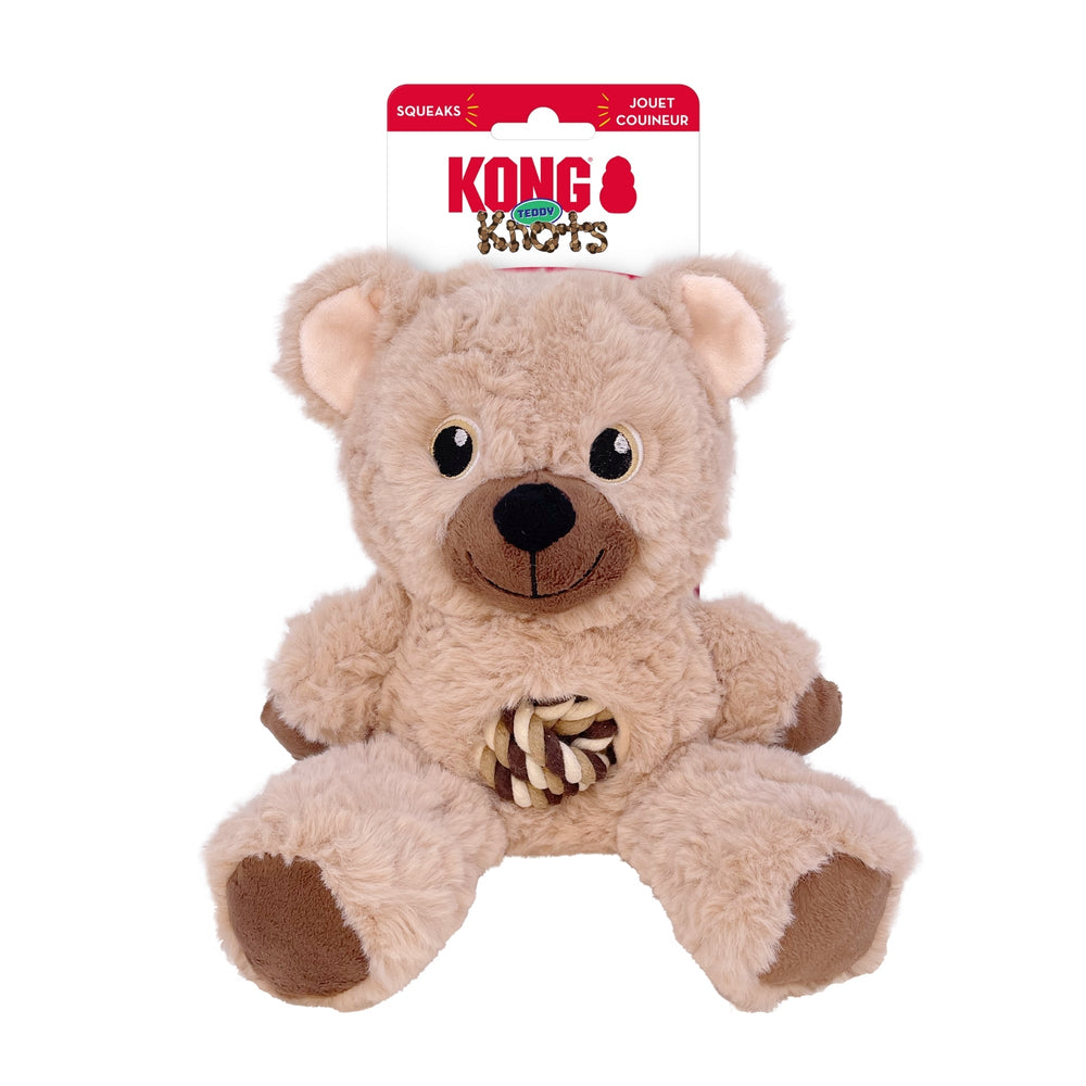 KONG Knots Teddy Dog Toy Assorted, 1ea/MD - Pet Store X