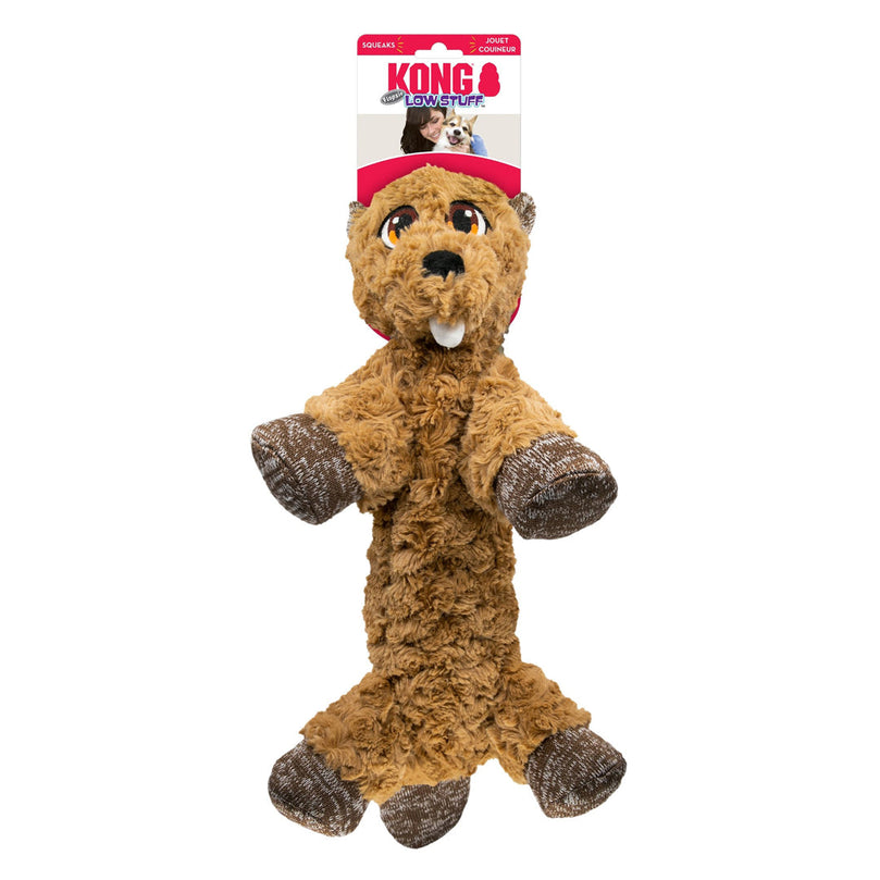 KONG Low Stuff Flopzie Beaver Dog Toy 1ea/MD - Pet Store X