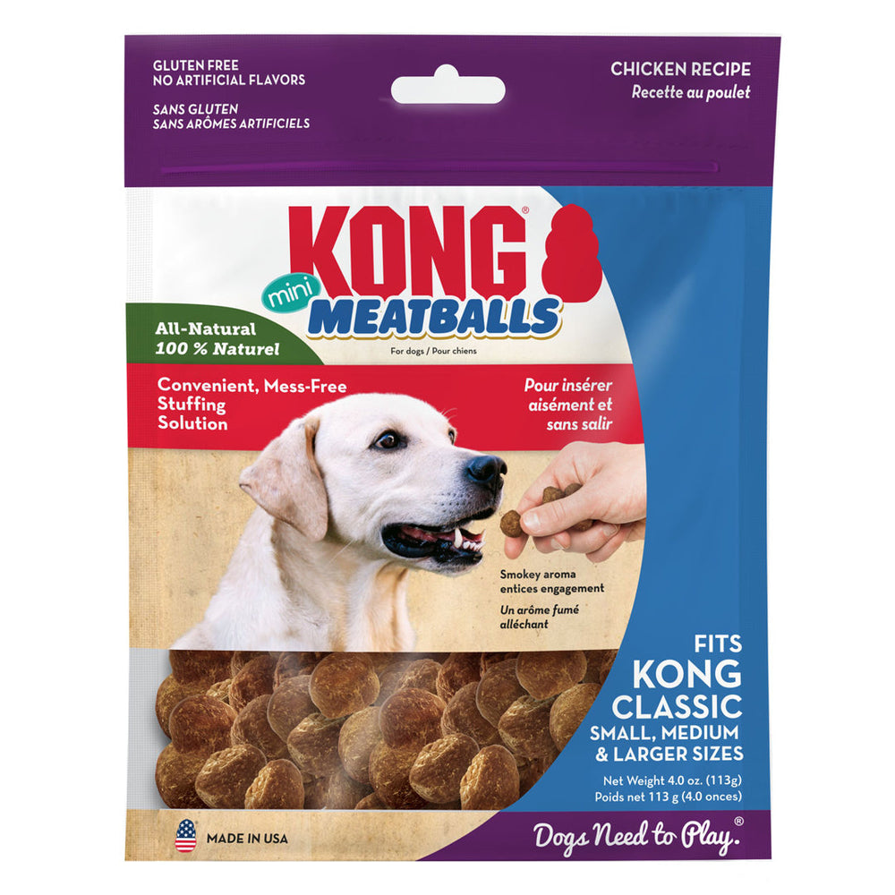 KONG Meatballs Dog Treat Mini 1ea/4 oz - Pet Store X