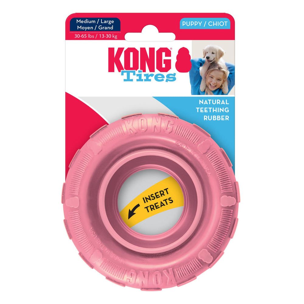 KONG Puppy Tires Dog Toy Assorted 1ea/MD/LG - Pet Store X