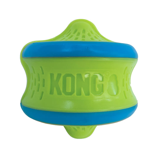 KONG Rambler Rattlez Dog Toy Swirl Ball, MD (2 pack) - Pet Store X