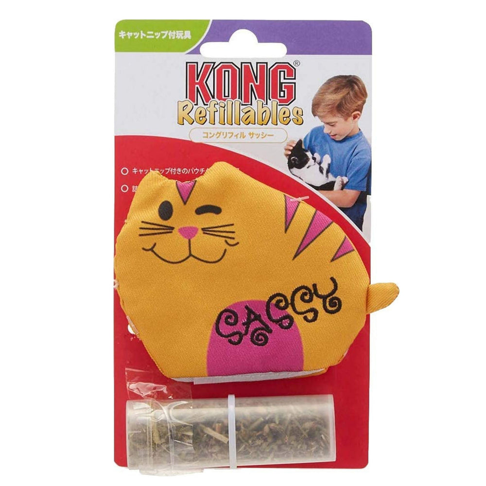 KONG Refillables Purrsonality Sassy Catnip Cat Toy Orange 1ea/One Size - Pet Store X