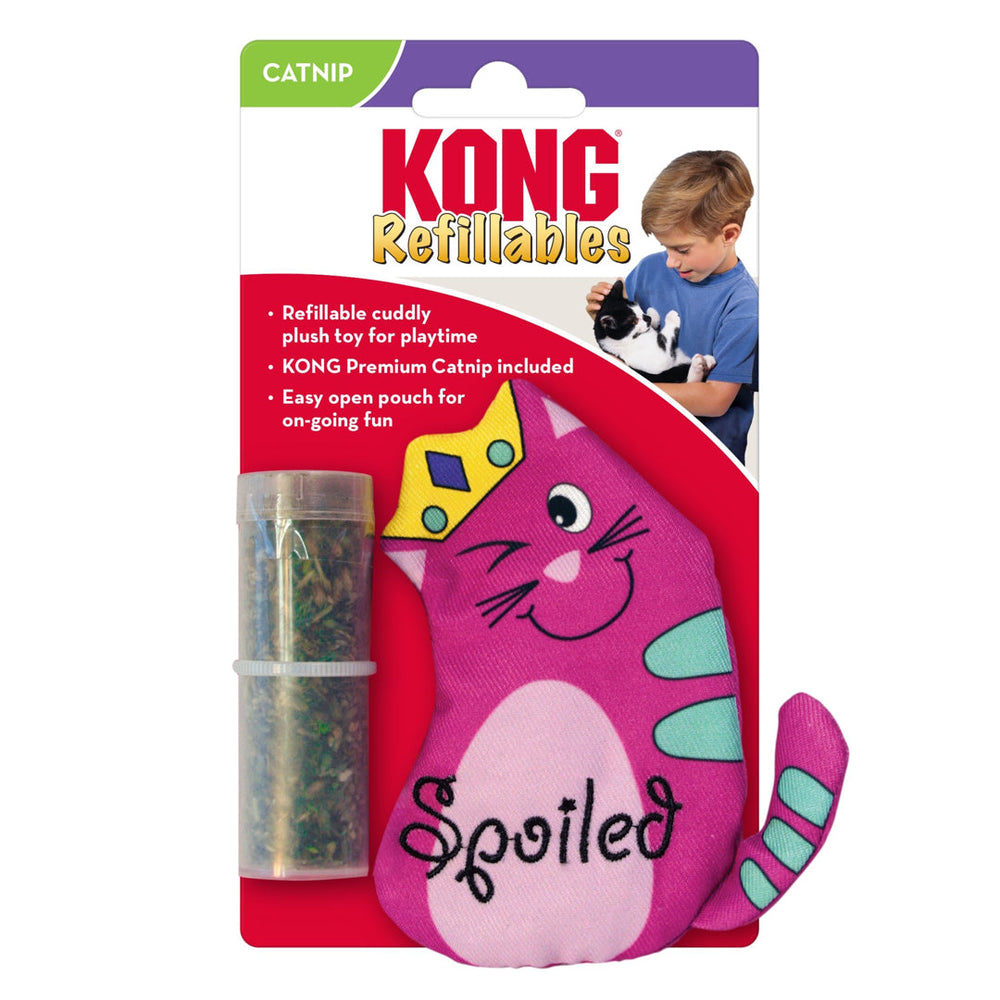 KONG Refillables Purrsonality Spoiled Catnip Cat Toy Pink 1ea/One Size - Pet Store X