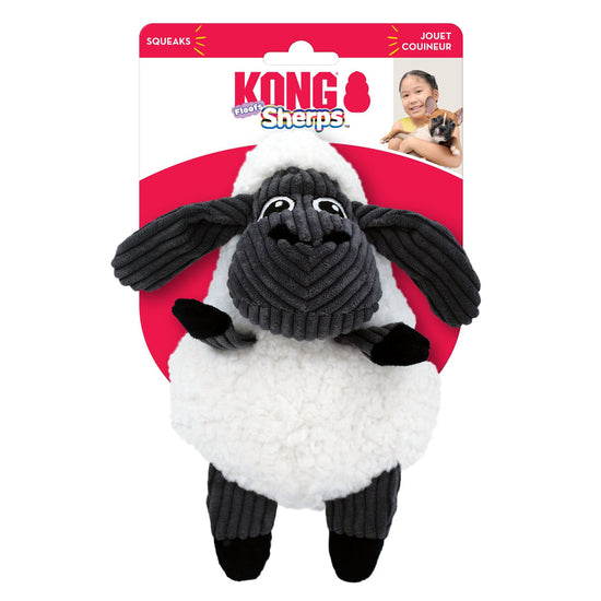 KONG Sherps Floofs Sheep Plush Squeak Dog Toy 1ea/MD - Pet Store X