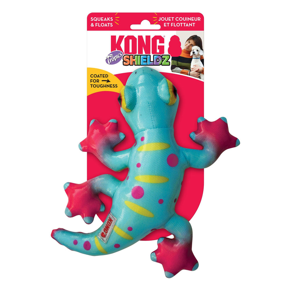 KONG Shieldz Tropics Dog Toy Gecko Green 1ea/MD - Pet Store X