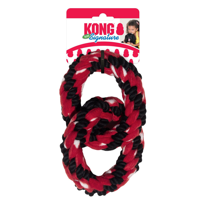 KONG Signature Rope Double Ring Tug Dog Toy 1ea - Pet Store X