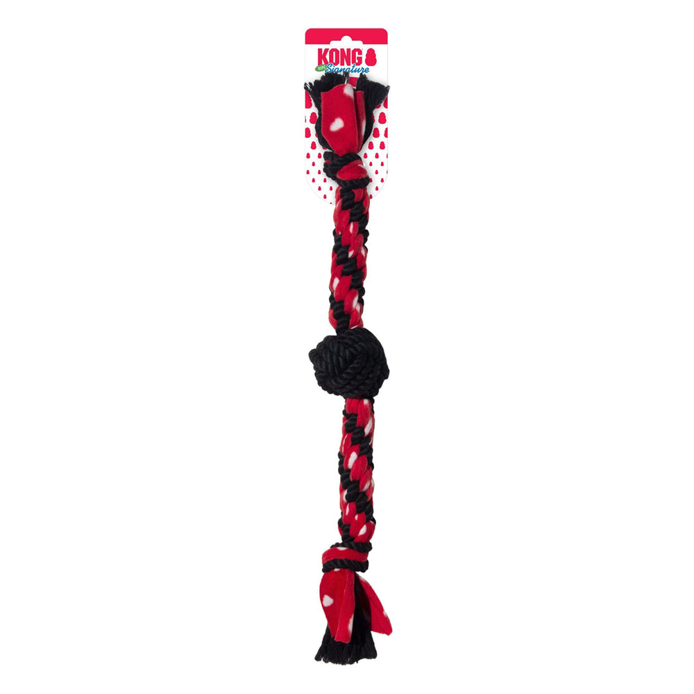 KONG Signature Rope Dual Knot with Ball Dog Toy 1ea - Pet Store X