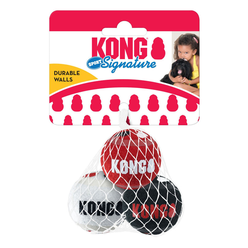 KONG Signature Sport Balls Dog Toy 1ea/XS, 3 pk for your Pet Dog with Pet Store X.