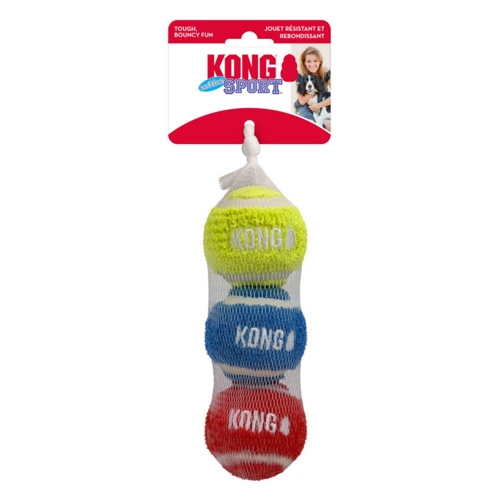 KONG Sport Softies Balls Dog Toy Assorted, 1ea/MD, 3 pk - Pet Store X