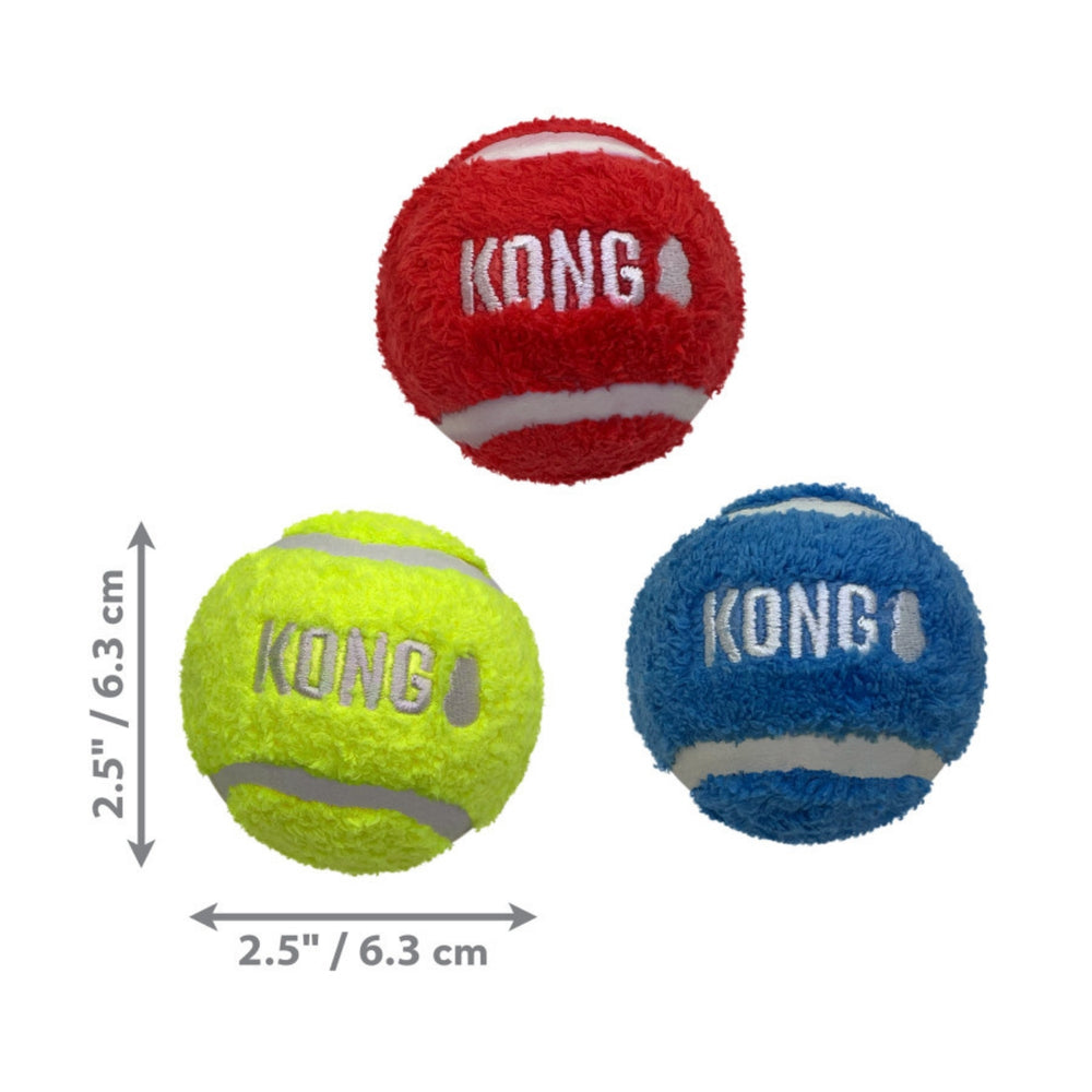 KONG Sport Softies Balls Dog Toy Assorted, 1ea/MD, 3 pk - Pet Store X