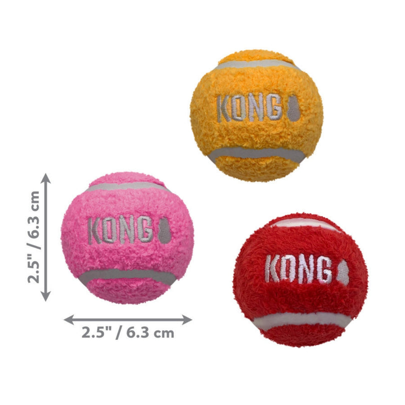 KONG Sport Softies Balls Dog Toy Assorted, 1ea/MD, Bulk - Pet Store X