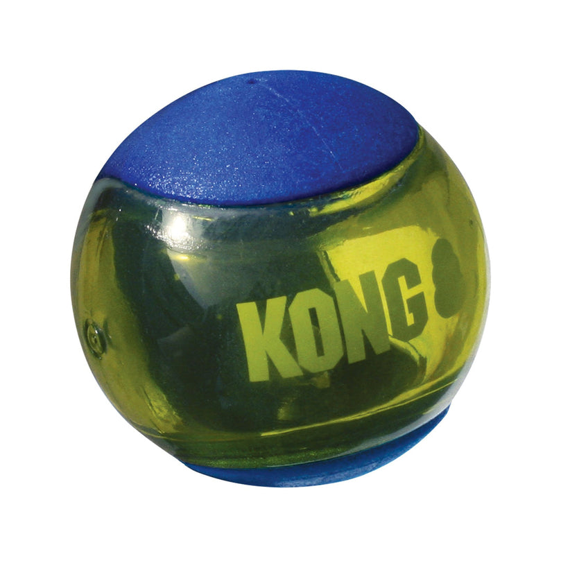 KONG Squeezz Action Ball Dog Toy Blue 1ea/MD for your Pet Dog with Pet Store X.