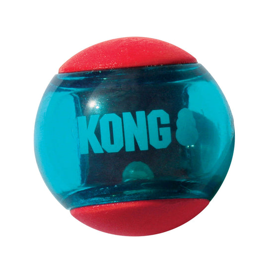 KONG Squeezz Action Ball Dog Toy Red 1ea/MD for your Pet Dog with Pet Store X.