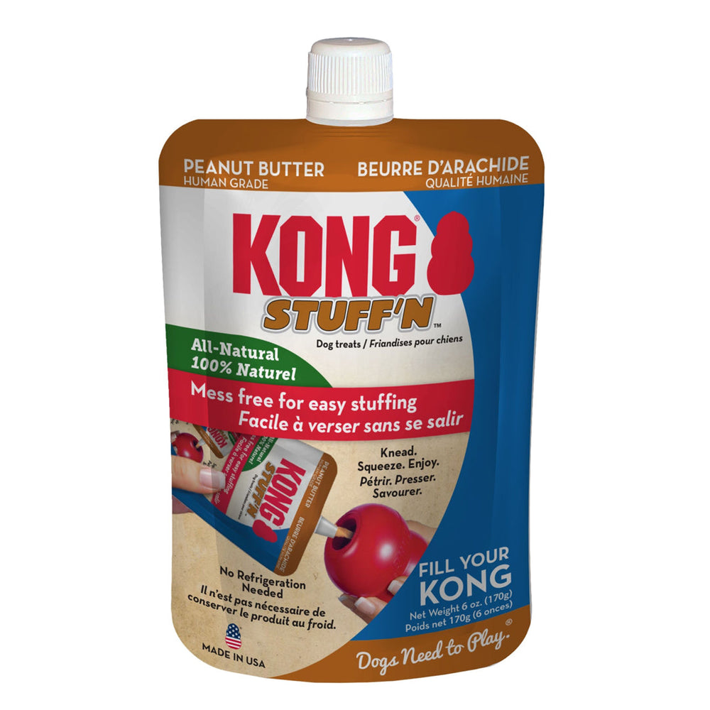 KONG Stuff'N Dog Treat Paste Pouch Peanut Butter 1ea/6 oz - Pet Store X