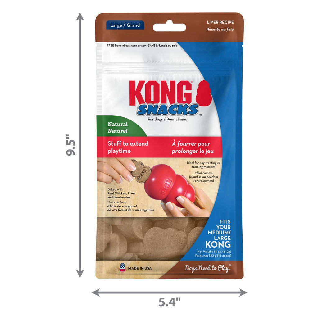 KONG Stuff'N Snacks Dog Treats Liver 1ea/LG, 12 oz - Pet Store X