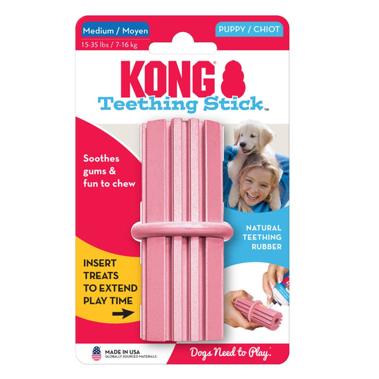 KONG Teething Stick Puppy Toy Assorted 1ea/MD for your Pet Dog with Pet Store X.