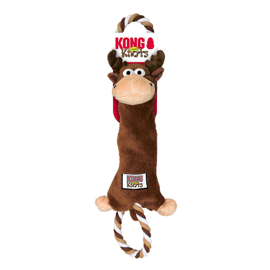 KONG Tugger Knots Moose Dog Toy Brown 1ea/MD/LG for your Pet Dog with Pet Store X.